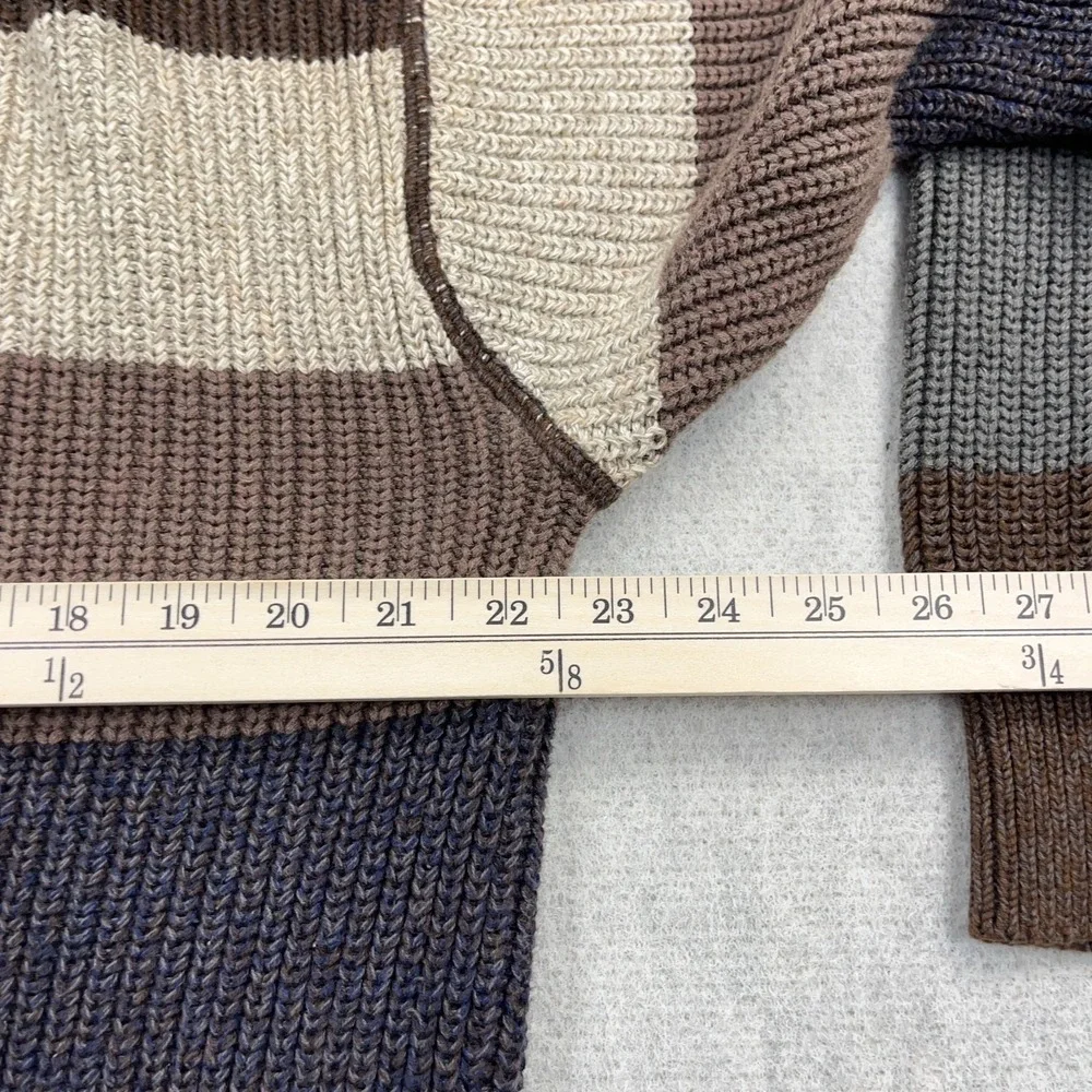 Vintage Tommy Hilfiger Sweater Men XL Heavy Knit Crewneck Grandpa 90s Colorblock